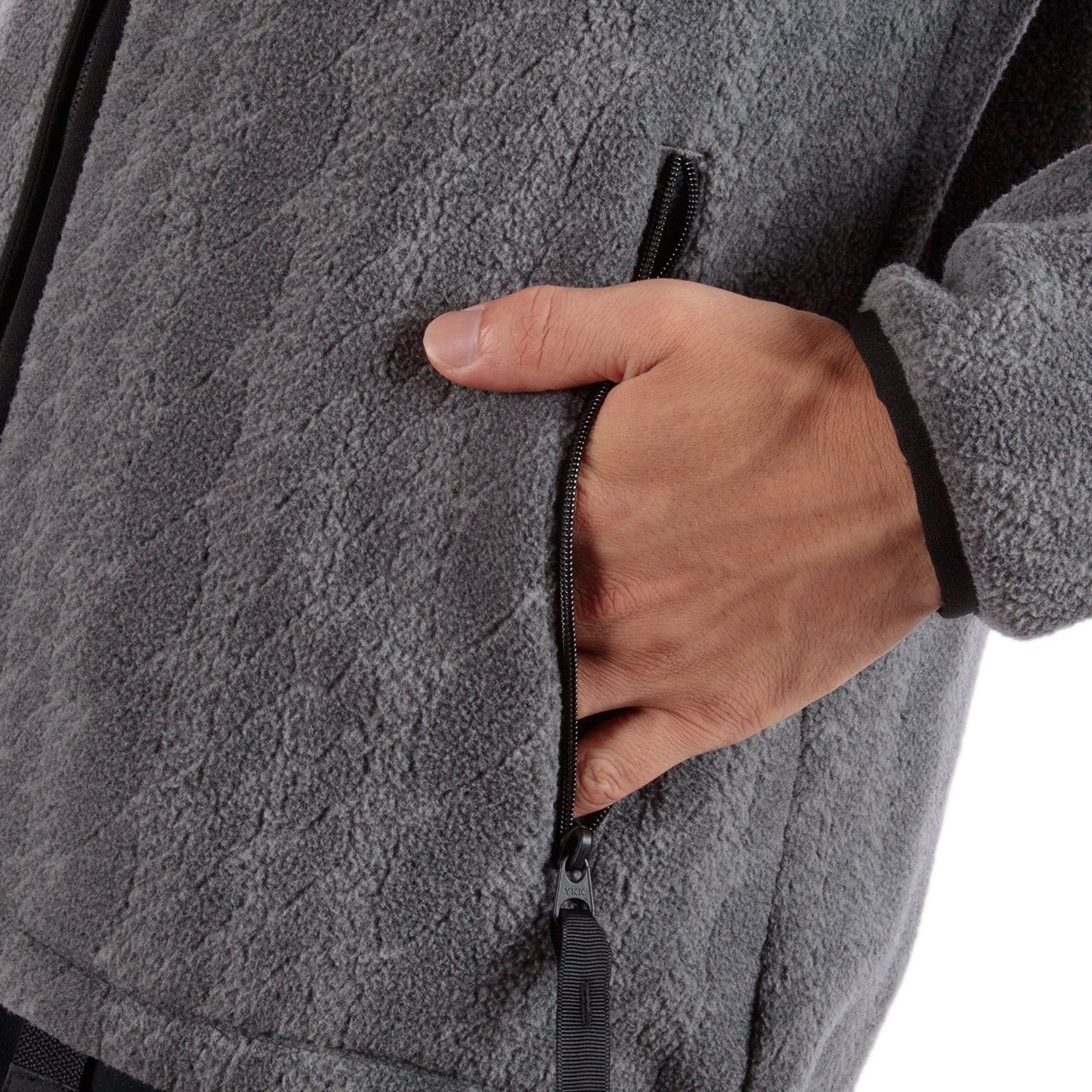 ケーブルフリースジャケット(Men's)/ダークグレー