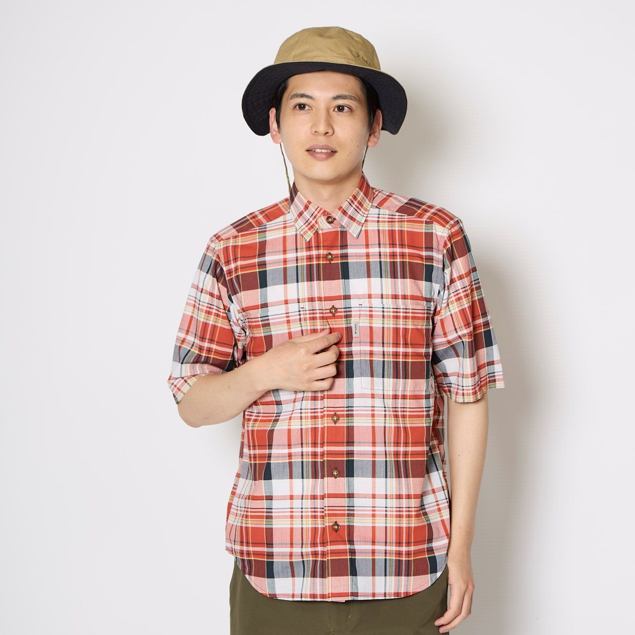 CシールドフレッシュチェックシャツS/S (Men's)/イエロー