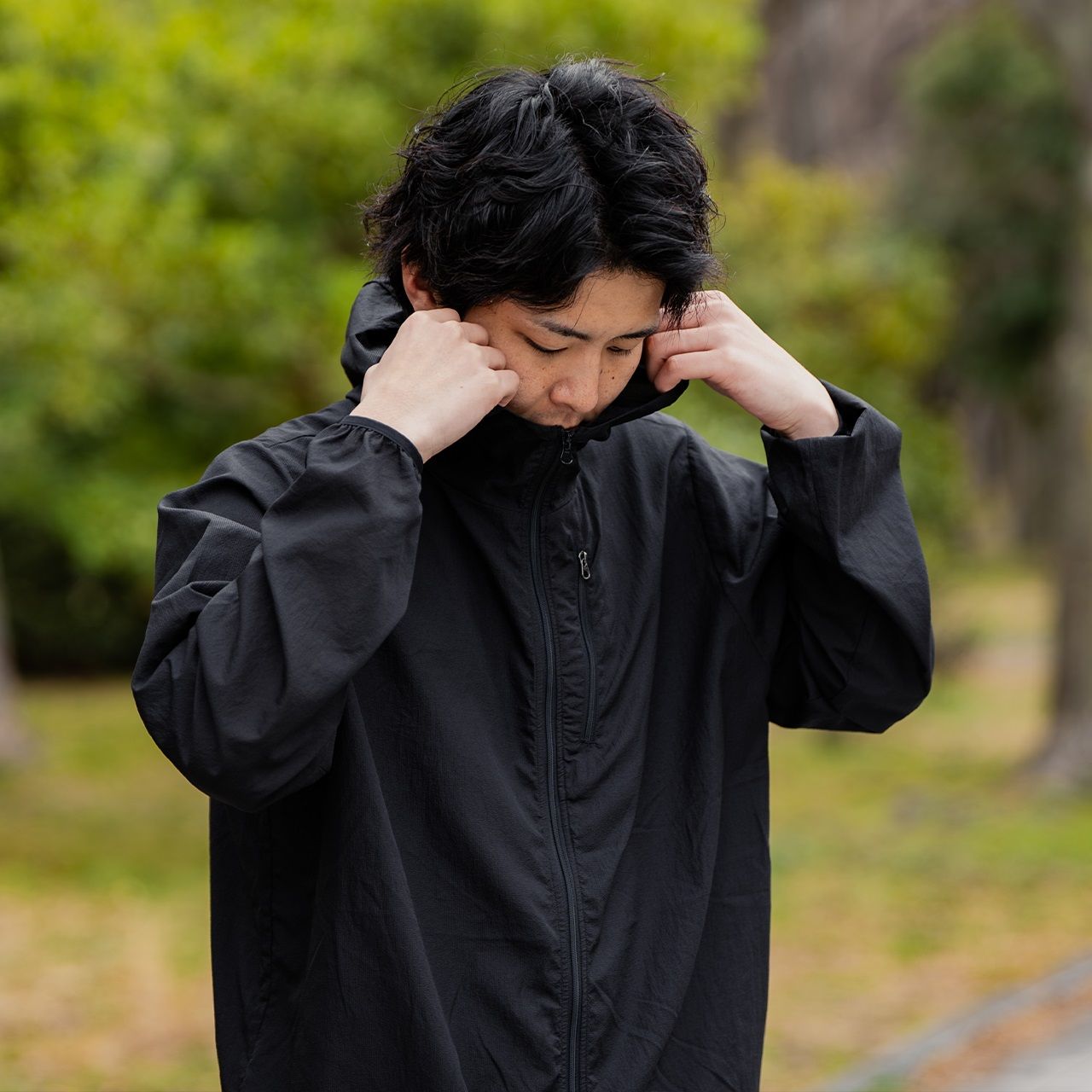 FISHDOMシェルジャケット /ブラック