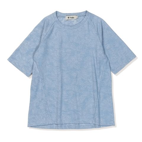 TSアイランドフラワージャカードティー (Women’s)/フェードブルー