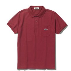 FF Fish ポロ S/S (Men's)/バーガンディ