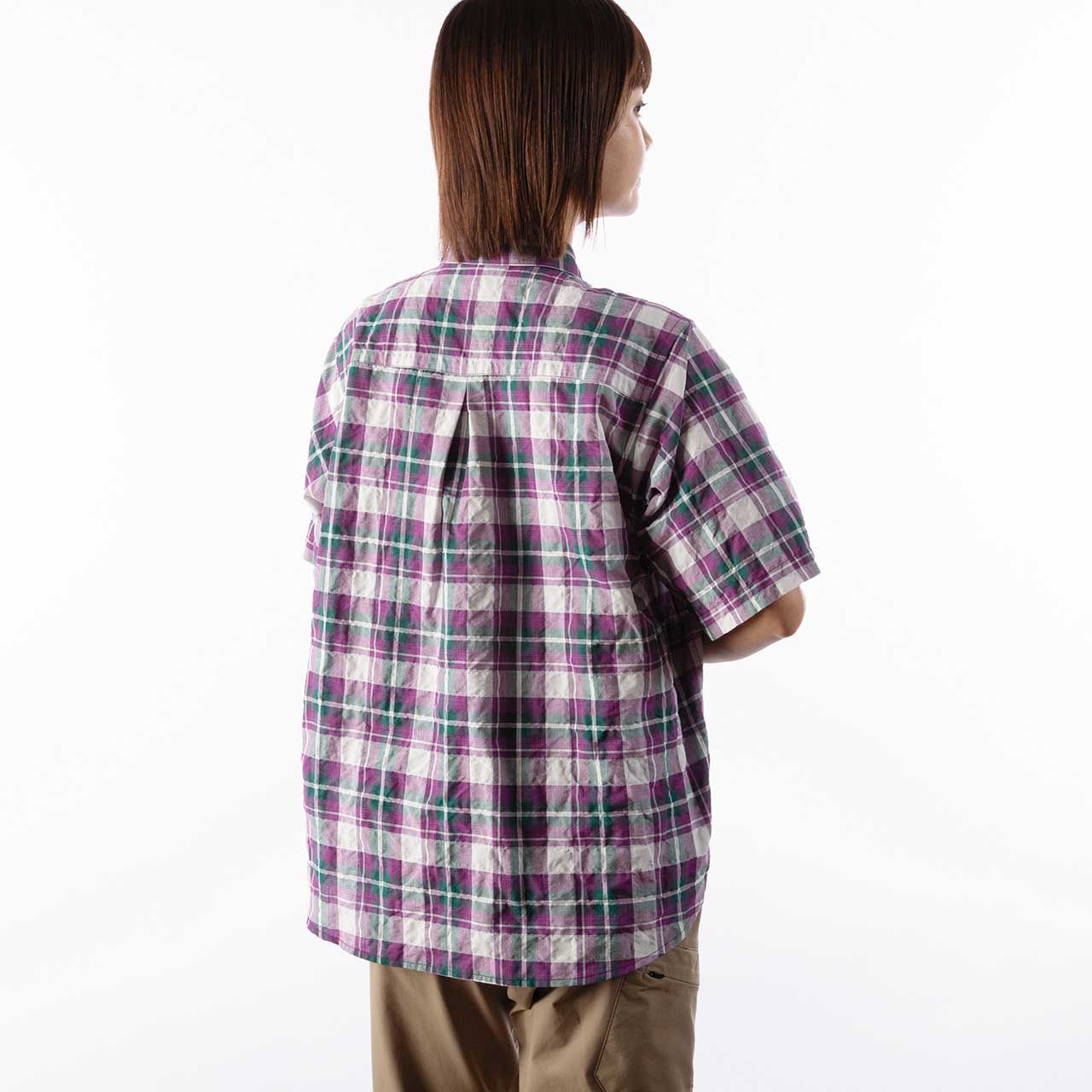 CシールドサーフェスチェックシャツS/S (Women's)/ラベンダー
