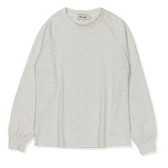 スラブリブラグランクルー (Women’s)/オフホワイト