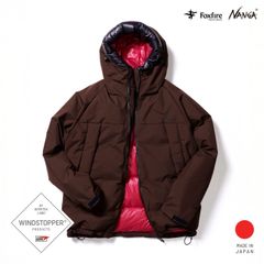Foxfire × NANGA GORE-TEX WSフィッシングダウンジャケットエクストラディテール 2026/ブラウン×レッド