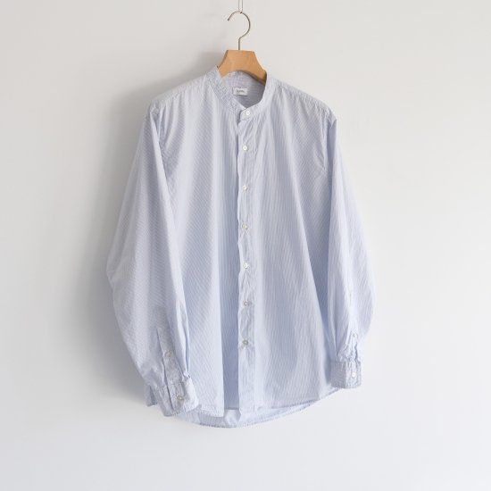 CIOTA - 『SUVIN COTTON TYPEWRITER BAND COLLAR SHIRT』 | STACK STORE