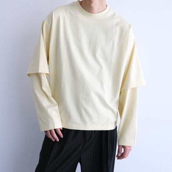 『LONG SLEEVE TEE』-Tシャツ-（YELLOW / イエロー）