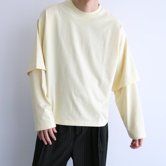 『LONG SLEEVE TEE』-Tシャツ-（YELLOW / イエロー）