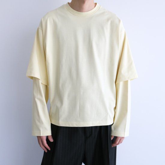 『LONG SLEEVE TEE』-Tシャツ-（YELLOW / イエロー）