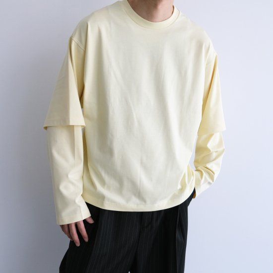 『LONG SLEEVE TEE』-Tシャツ-（YELLOW / イエロー）