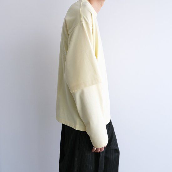 『LONG SLEEVE TEE』-Tシャツ-（YELLOW / イエロー）