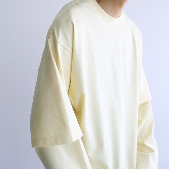 『LONG SLEEVE TEE』-Tシャツ-（YELLOW / イエロー）