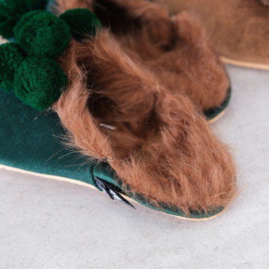 『NGAP BABOUCHE VELVET』-シューズ-（GREEN / グリーン）