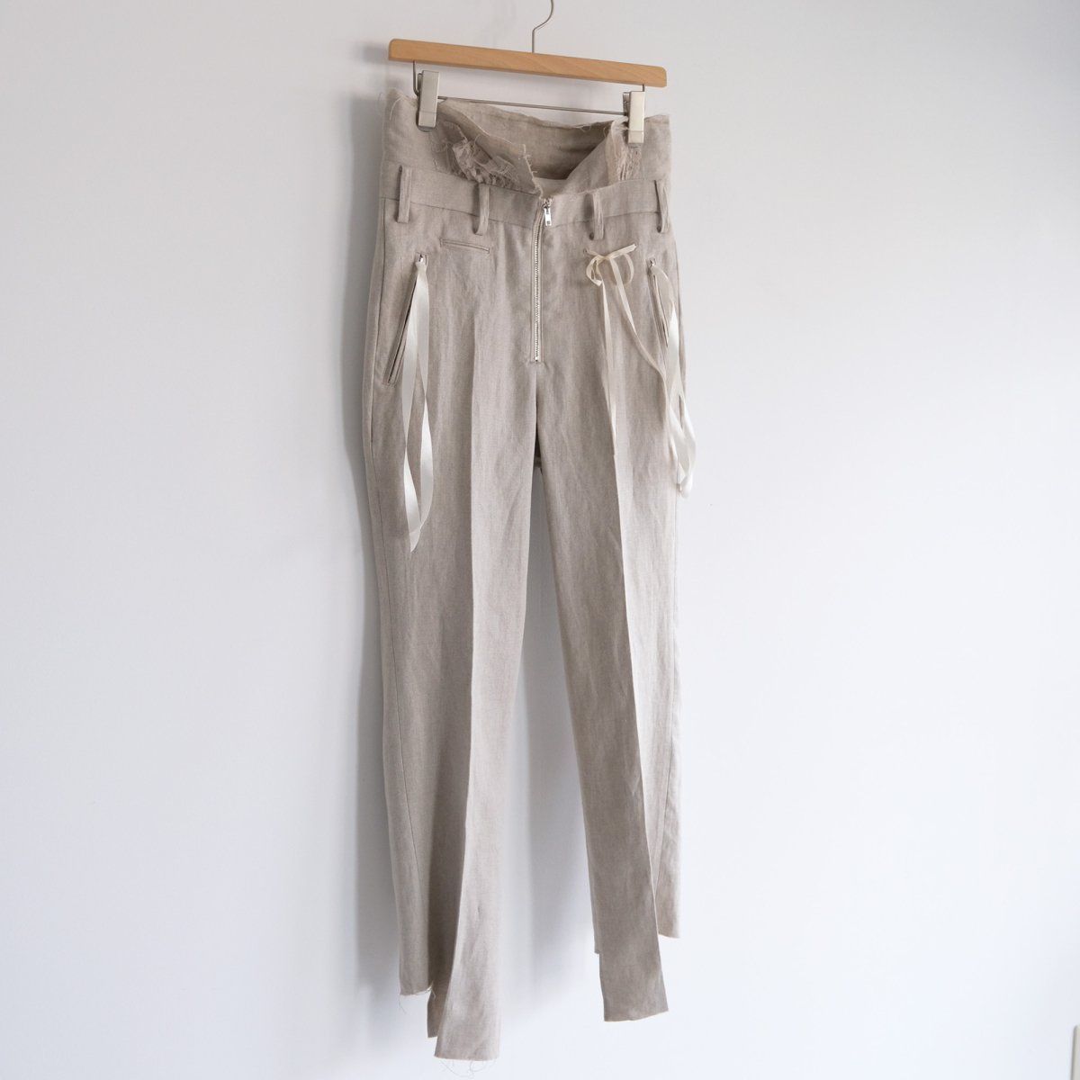 midorikawa - 『SAFILIN LINEN SLACKS』-パンツ-（IVORY 