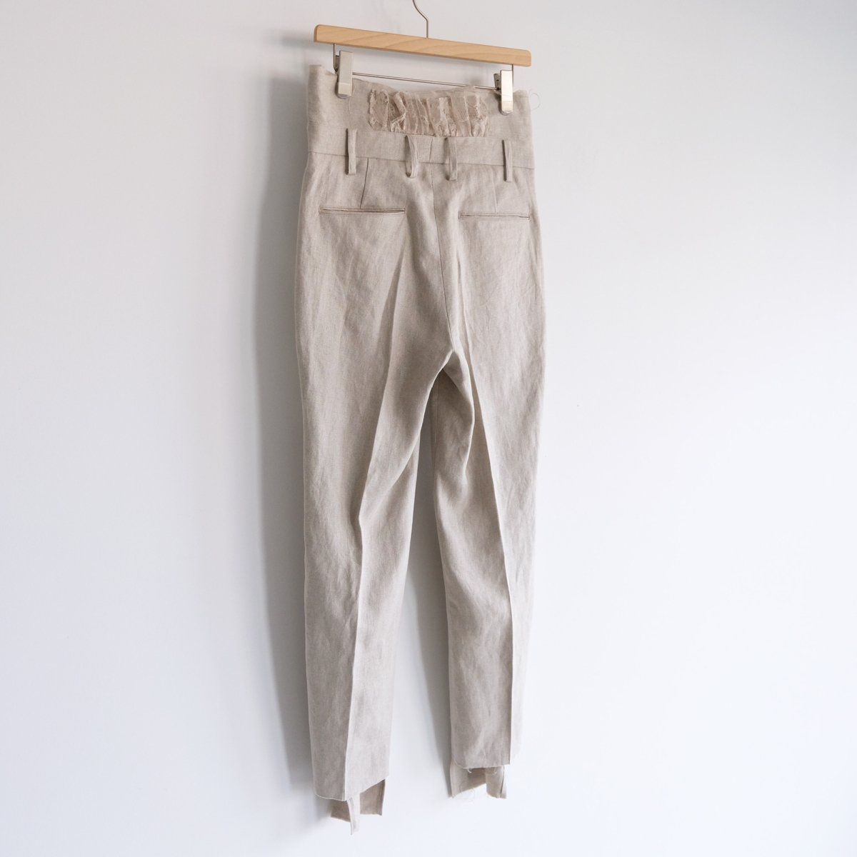 midorikawa - 『SAFILIN LINEN SLACKS』-パンツ-（IVORY / アイボリー 