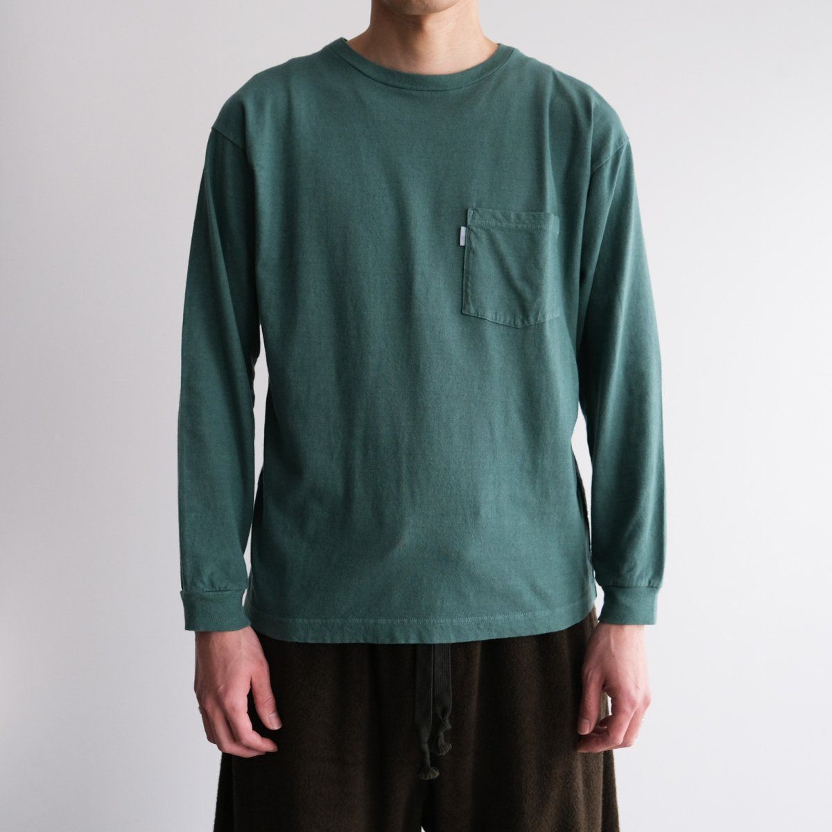 『COTTON / LINE L/S T-SHIRT(GARMENT DYE)』