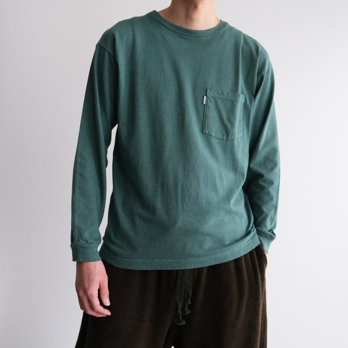 『COTTON / LINE L/S T-SHIRT(GARMENT DYE)』