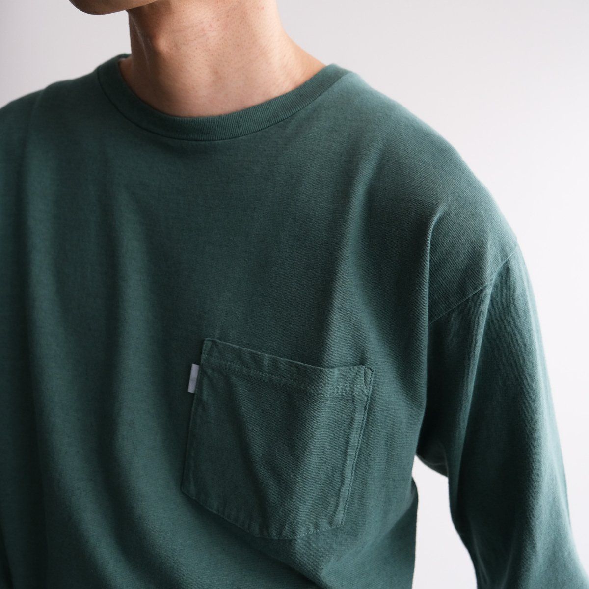 『COTTON / LINE L/S T-SHIRT(GARMENT DYE)』