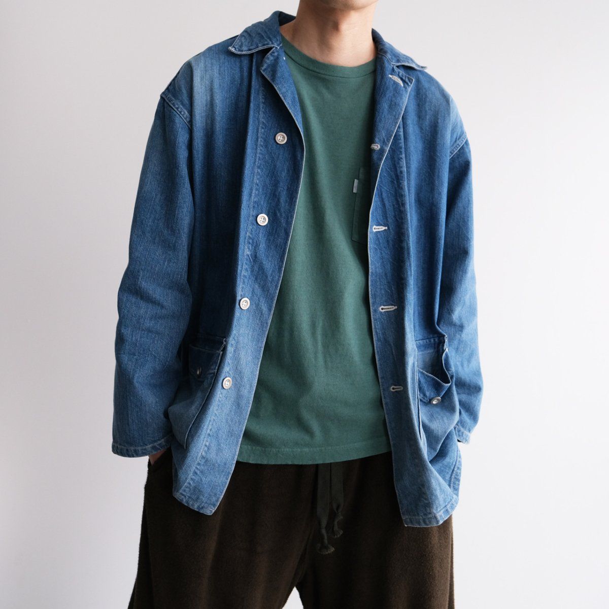 『COTTON / LINE L/S T-SHIRT(GARMENT DYE)』