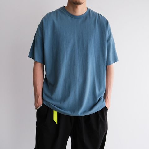 『NATURAL PIGMENT OVERSIZED TEE』-Tシャツ-（BLUE / ブルー）