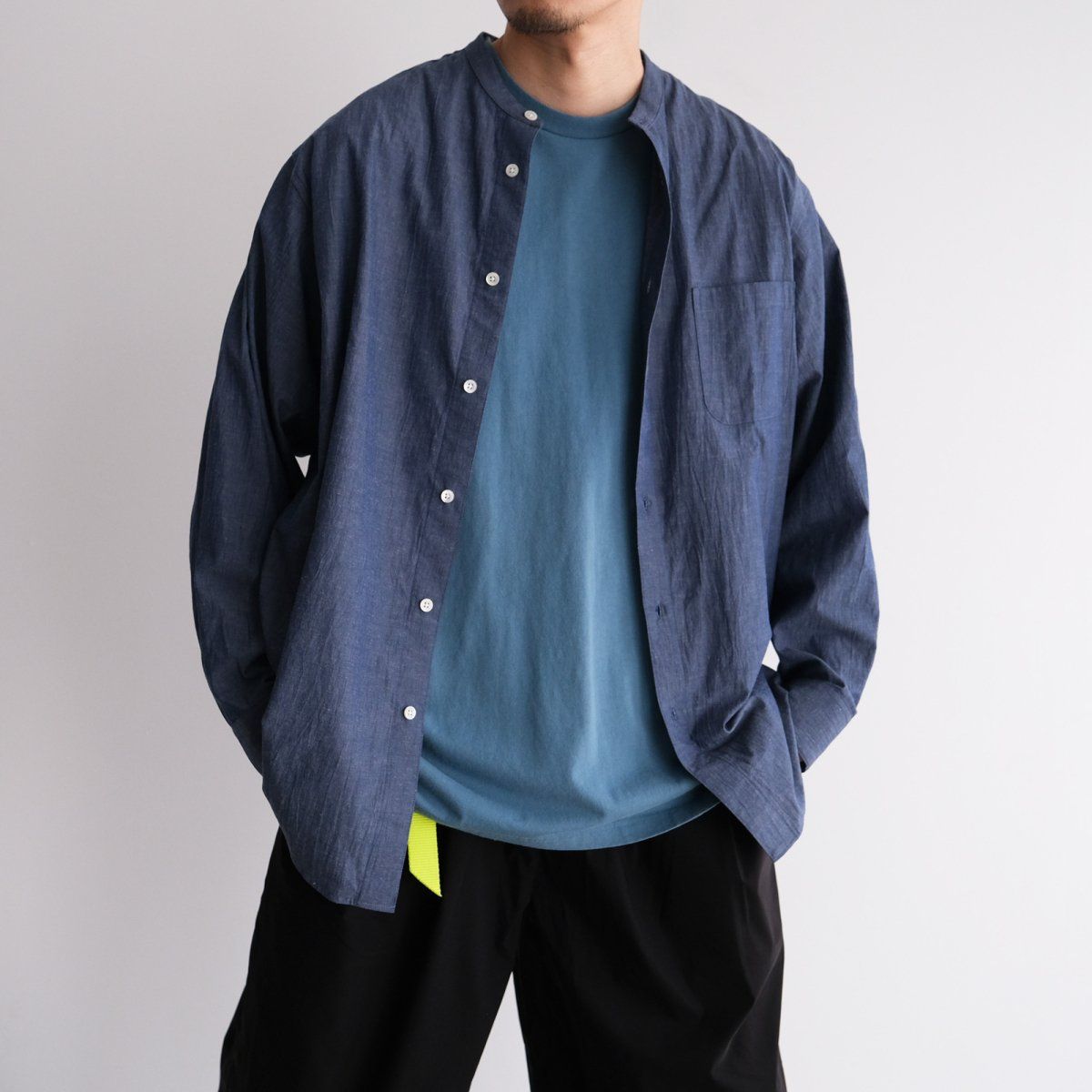 『NATURAL PIGMENT OVERSIZED TEE』-Tシャツ-（BLUE / ブルー）
