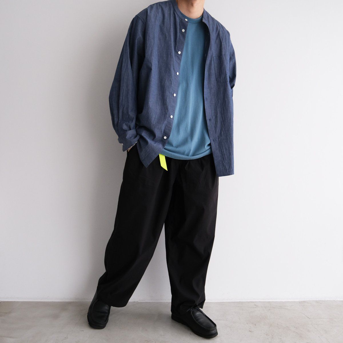 『NATURAL PIGMENT OVERSIZED TEE』-Tシャツ-（BLUE / ブルー）