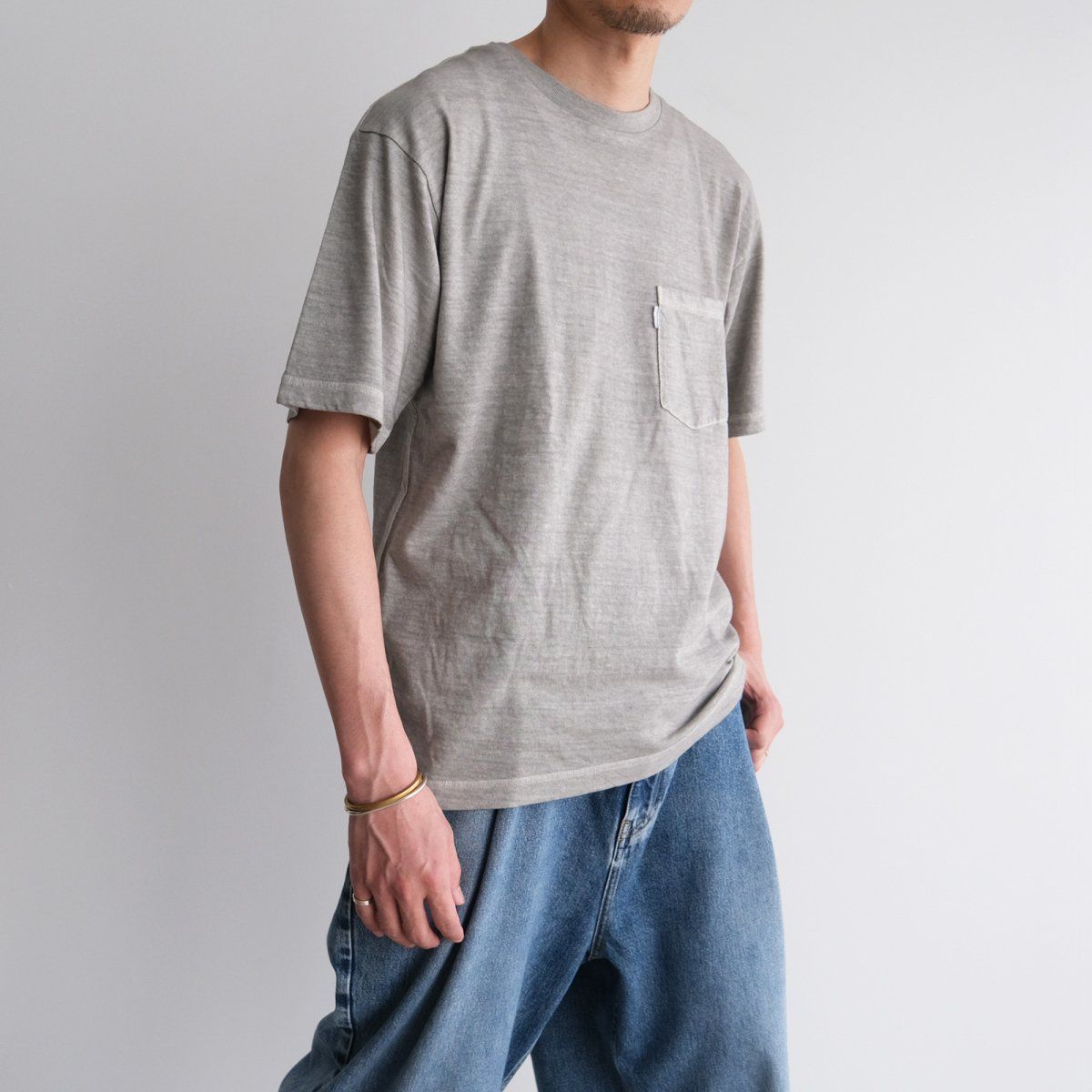 『COTTON / LINE S/S T-SHIRT(INK GARMENT DYE)』