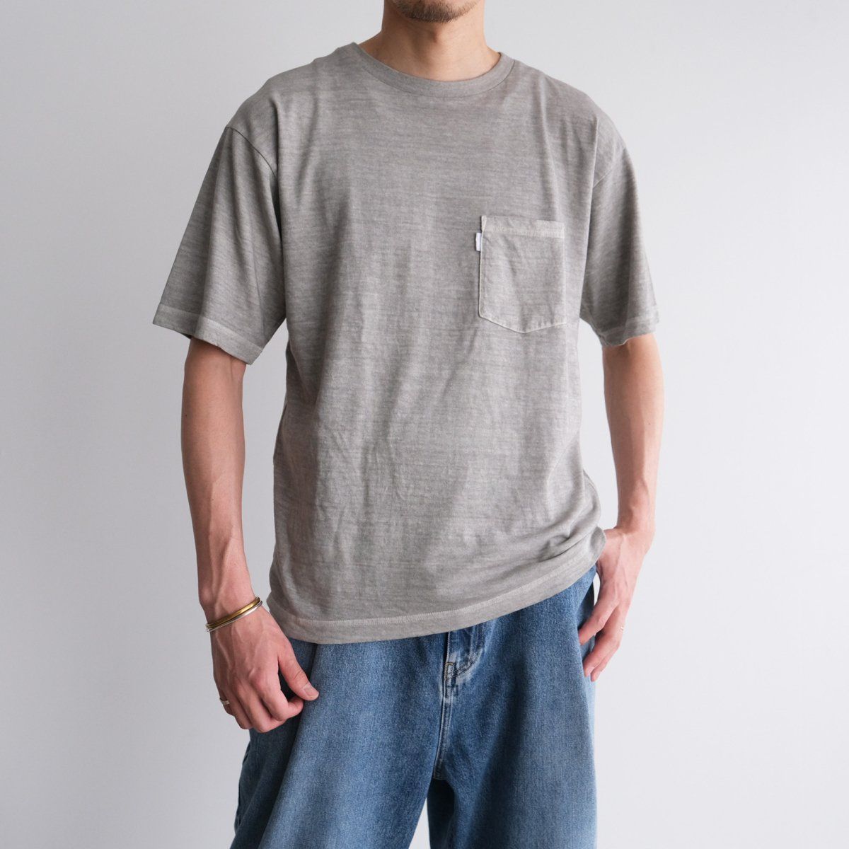 『COTTON / LINE S/S T-SHIRT(INK GARMENT DYE)』