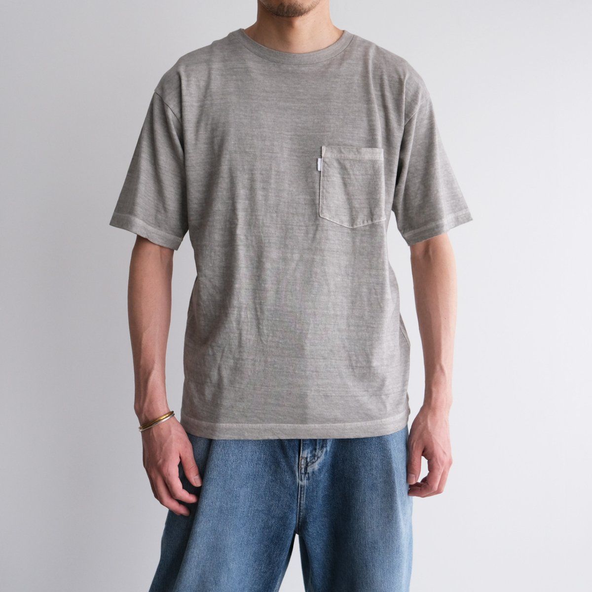 『COTTON / LINE S/S T-SHIRT(INK GARMENT DYE)』