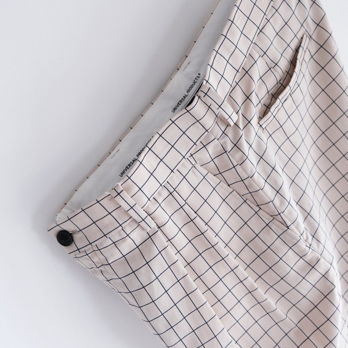 『2TUCK LINEN WINDOWPANE CHECK SHORTS』