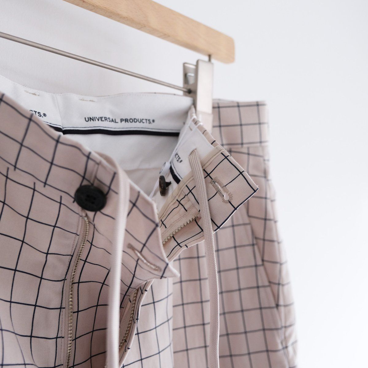 UNIVERSAL PRODUCTS - 『2TUCK LINEN WINDOWPANE CHECK SHORTS ...