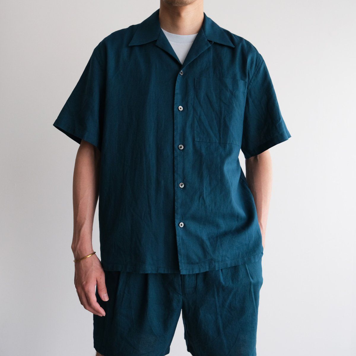 『JEFF - OPEN COLLAR S/S SH - 』