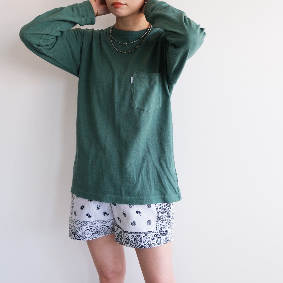 『circa make bandana patchwork shorts』