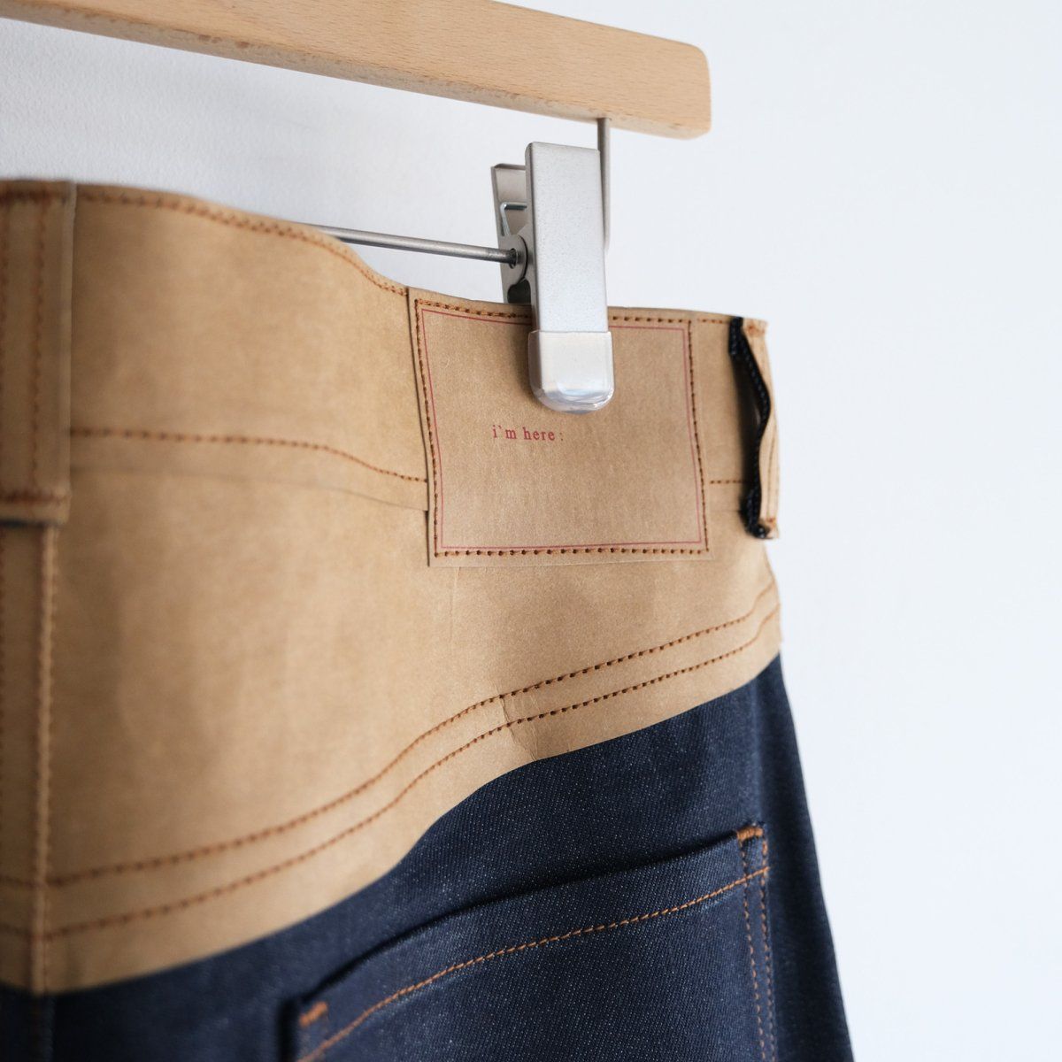 PAPER PATCH DENIM PANTS "PAST" -パンツ-