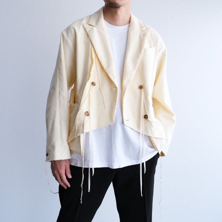 Midorikawa - 残り1点『BRUSHED COTTON JACKET』-ジャケット-（IVORY  