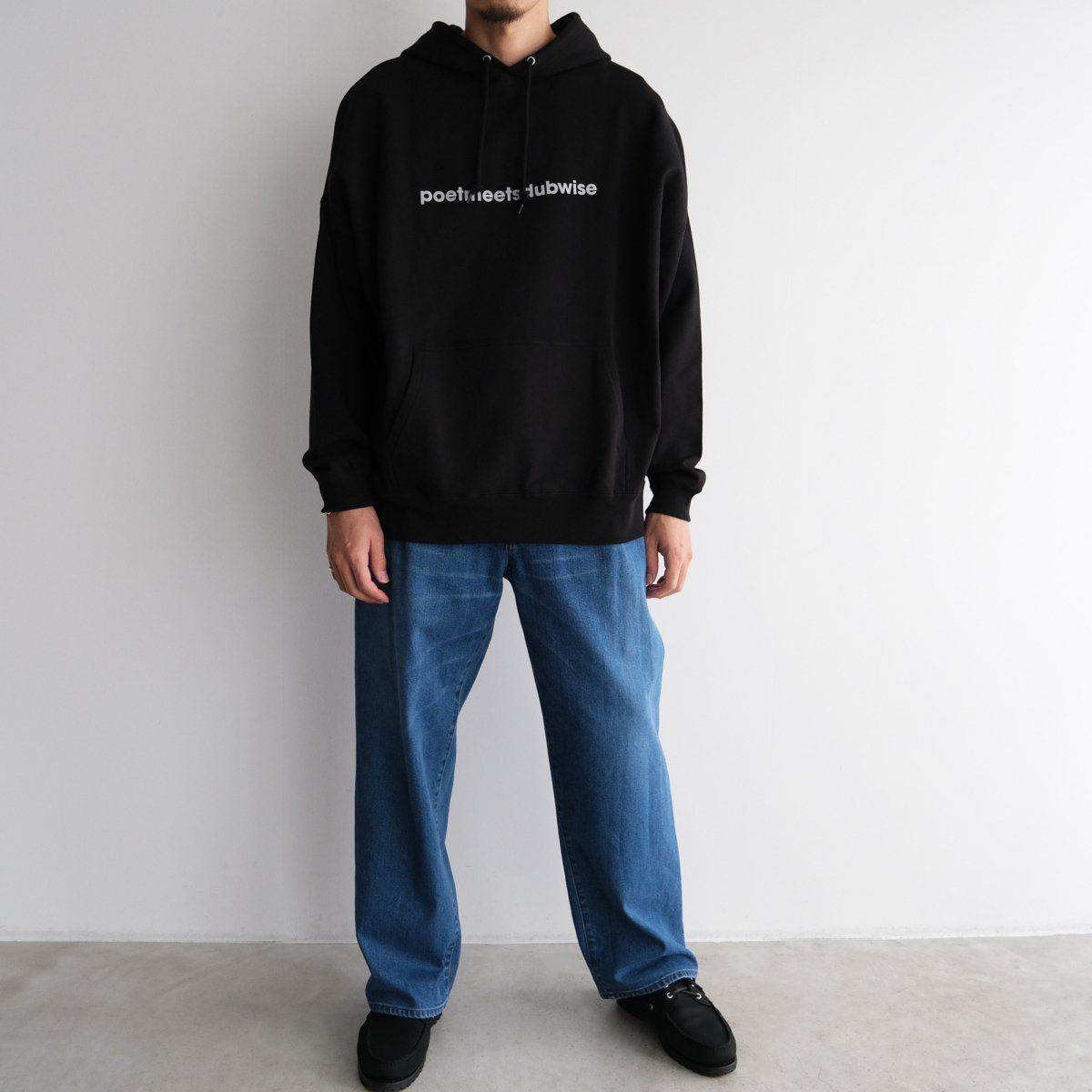 『"poetmeetsdubwise"LOOSE FIT HOODIE』