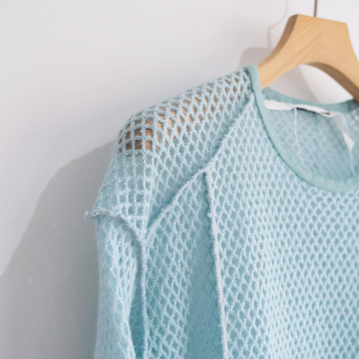 『MOHAIR LONG SLEEVE』-ニット-（SAX / サックス）