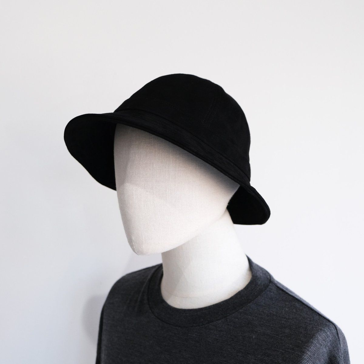 COMESANDGOES - 『SHEEP SUEDE BALLOON HAT』-ハット-（BLACK / ブラック） | STACK STORE