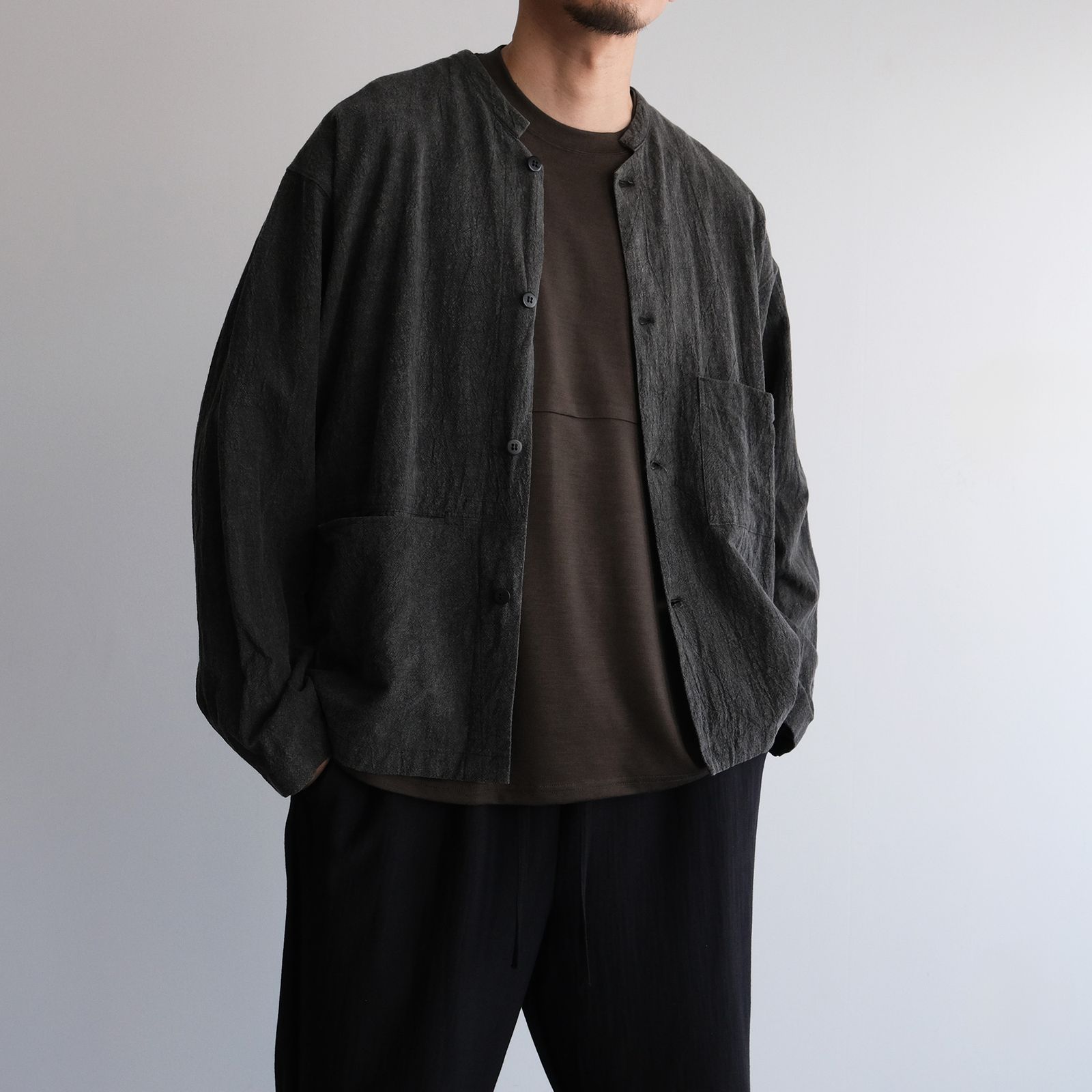 Yururi Tee L/S Super100s -Tシャツ-（Olive / オリーブ）