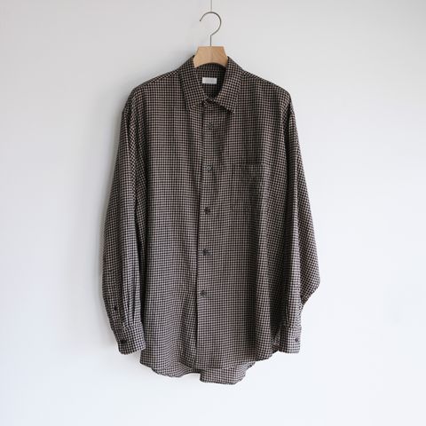 Cotton Wool Check Shirts -シャツ-（Beige Check / ベージュチェック）