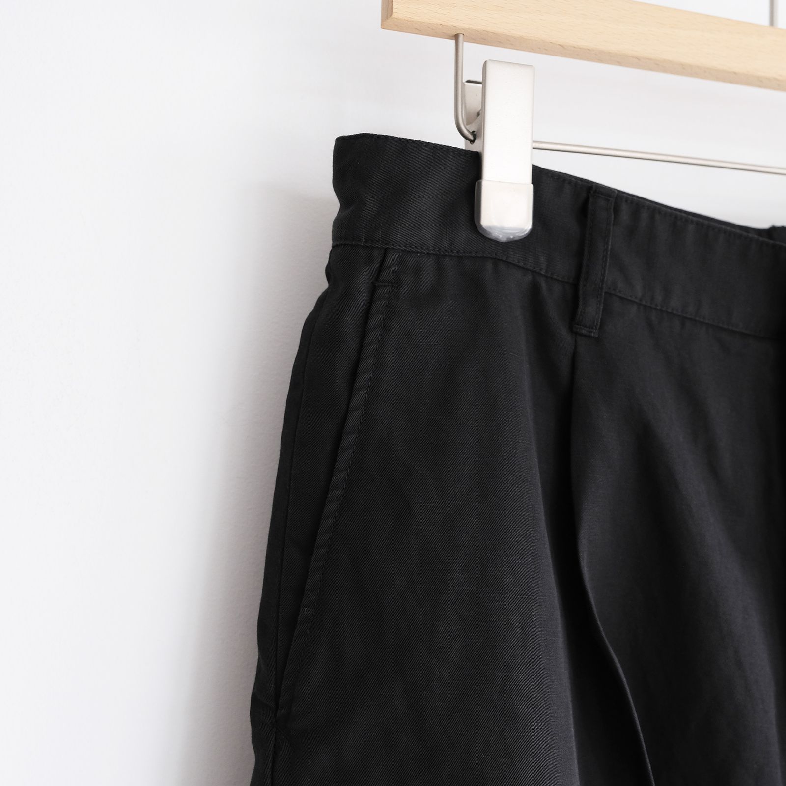 Cotton Washer Half Pants -ショーツ-（Black / ブラック）