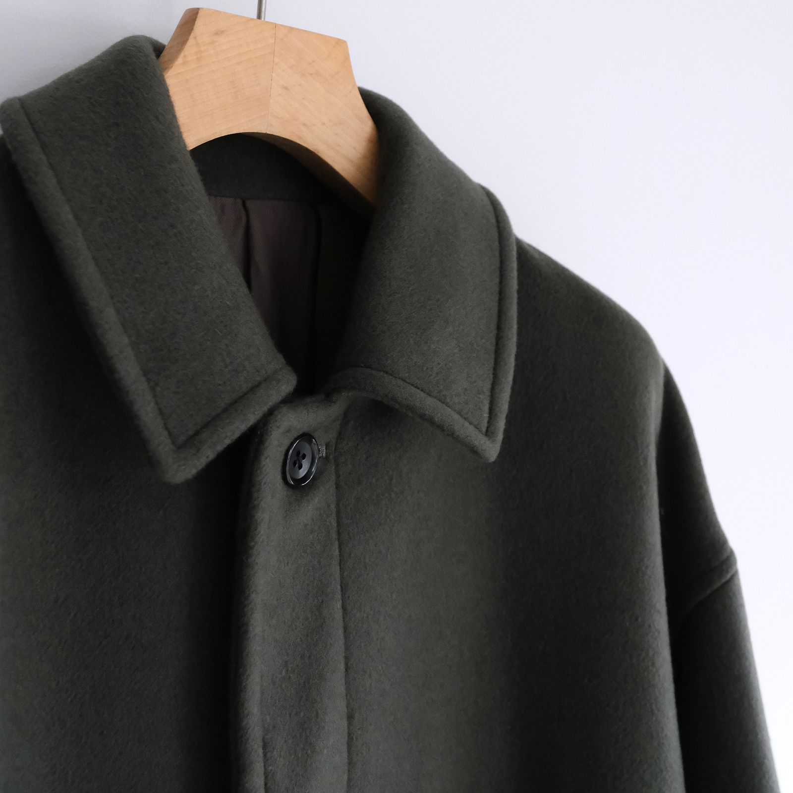 Light Melton Oversized Coat -コート-（Green / グリーン）