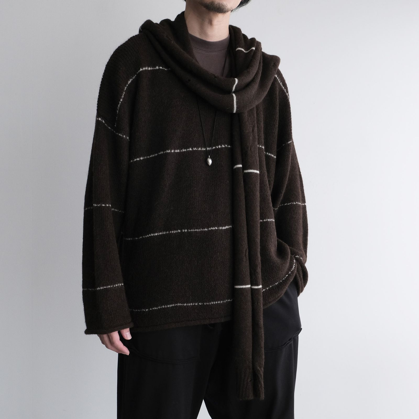Hood Stole -ストール-（Brown / ブラウン）