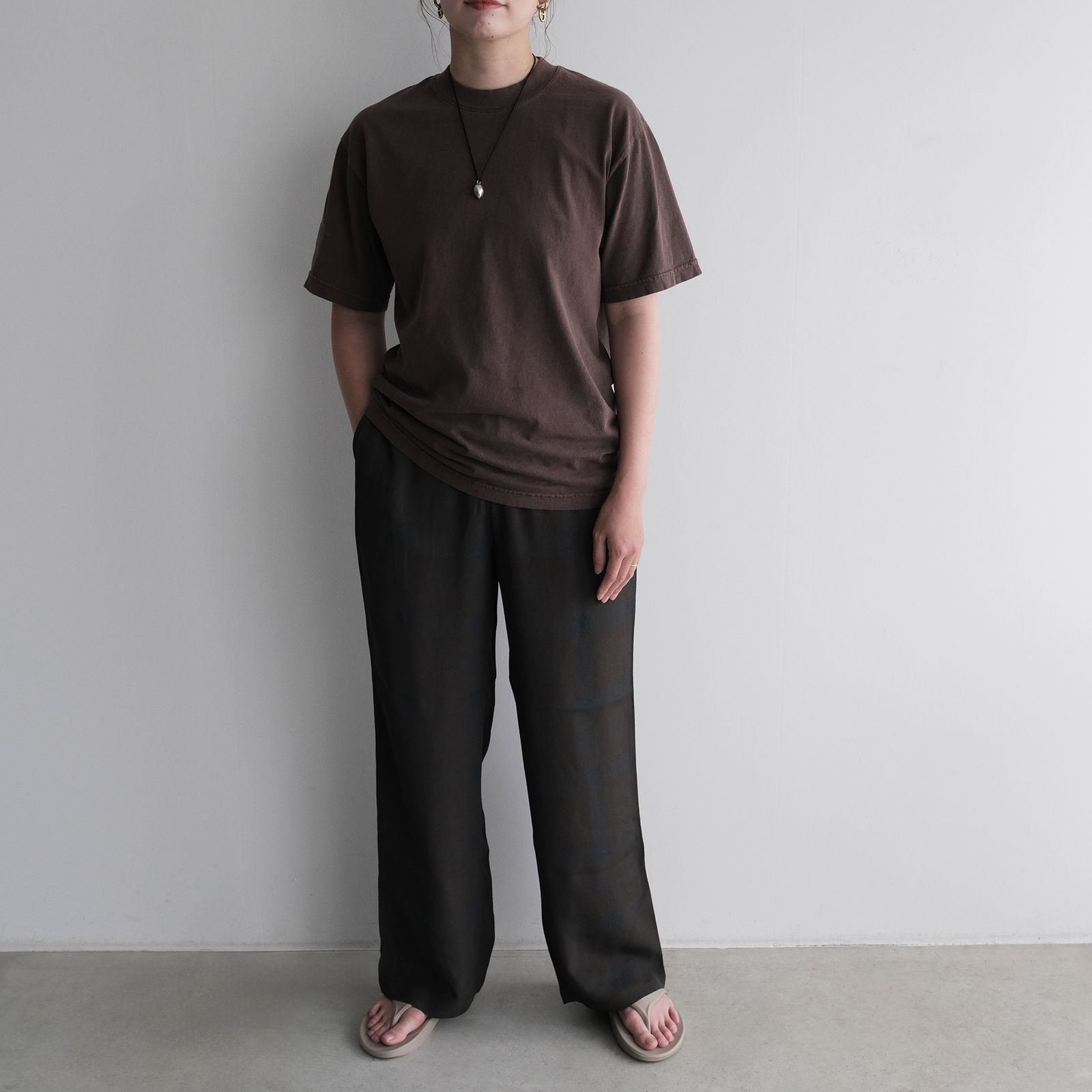 MINE Duct Tape T-Shirt / White Label STACK STORE 10th Anniversary Limited Color -Tシャツ-（PD Brown / ピグメントダイ ブラウン）