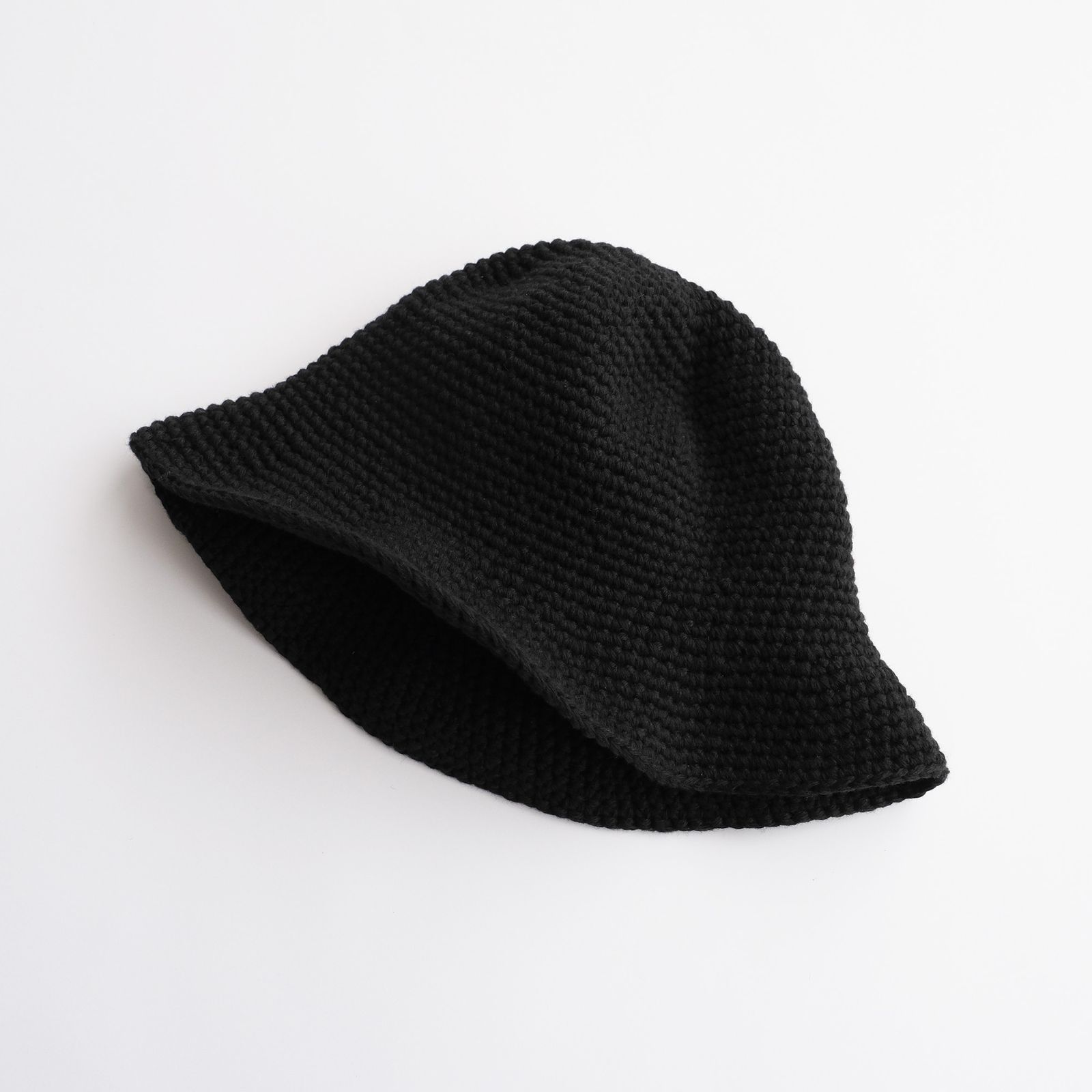 Hand Made Knit Wool Balloon Hat -ハット-（Black / ブラック）