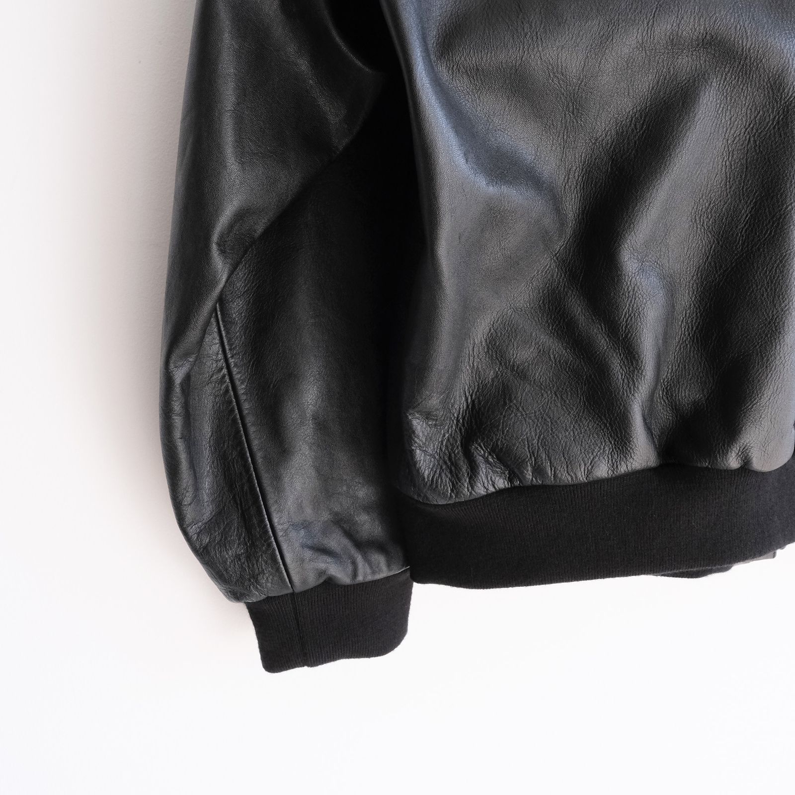 Cow Leather Raglan Blouson -ブルゾン-（Black / ブラック）GU263-30320