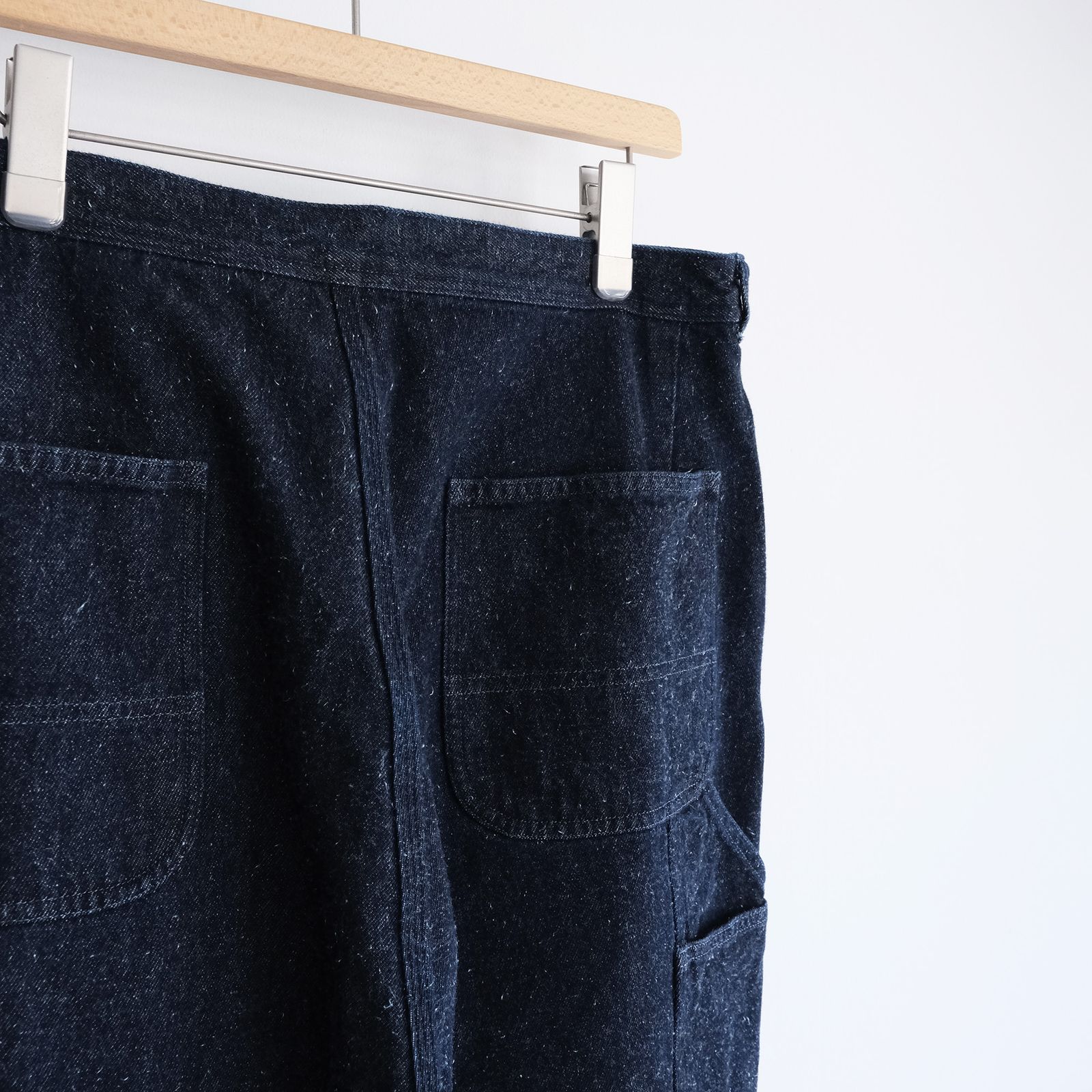 Silk Denim Belted Pants -デニム-（Indigo / インディゴ）