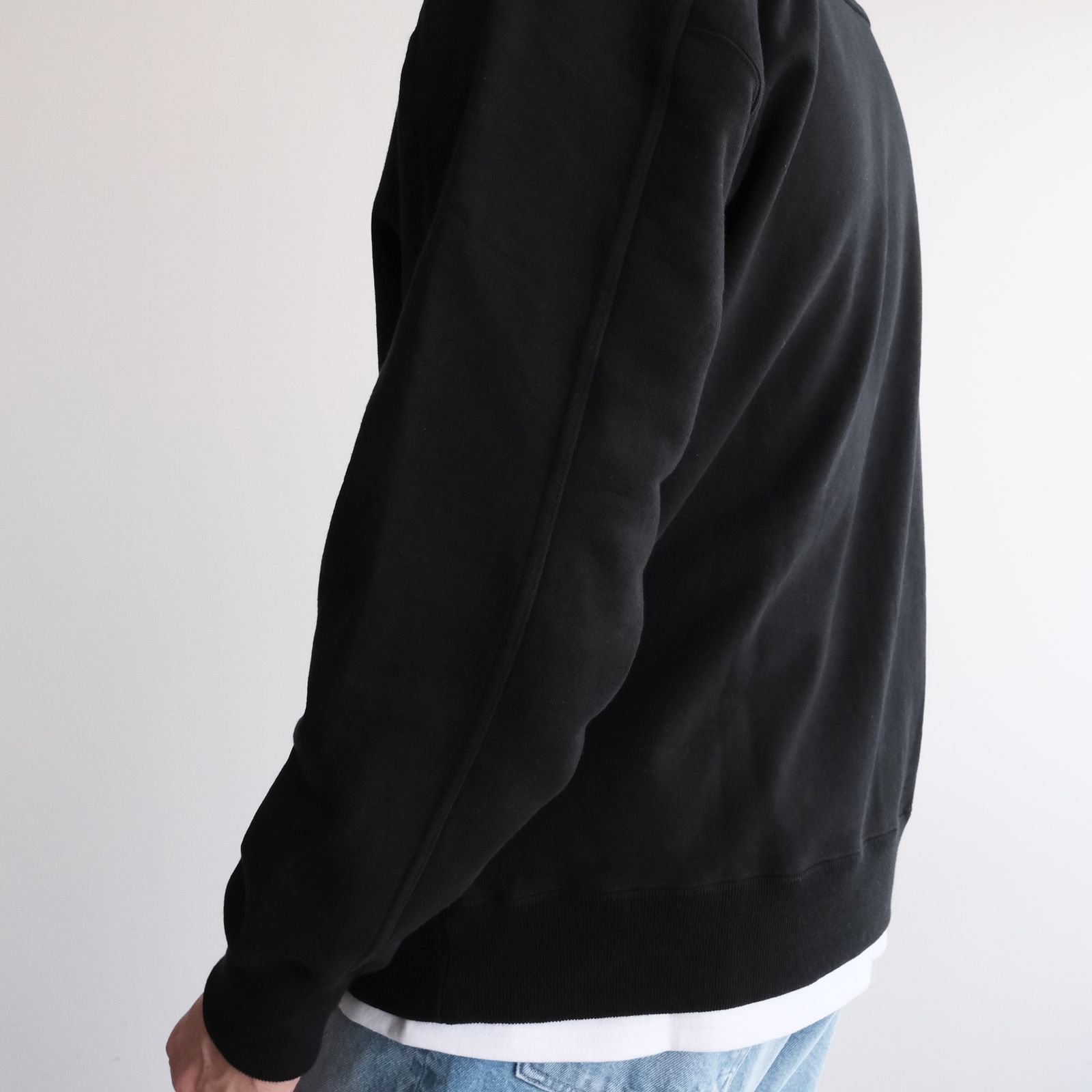 Vintage Fleece Crew Neck Pullover -スウェット-（Black / ブラック）