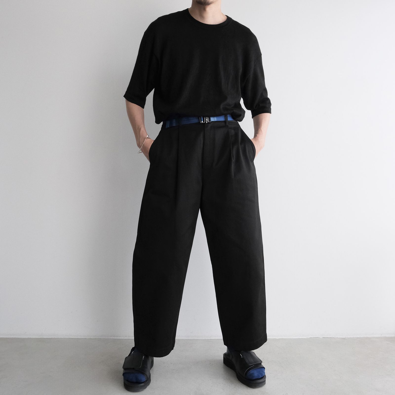 Westpoint Chino Wide Tapered Trousers -パンツ-（Black / ブラック）GM263-40166B