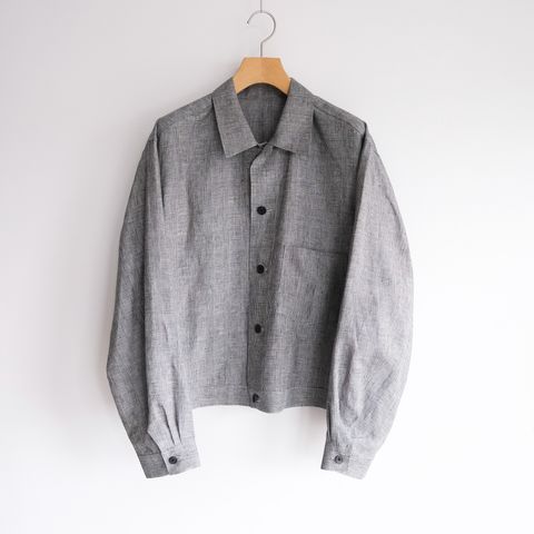 Linen-Trucker Jacket -ジャケット-（G.Plaid / グレンチェック）