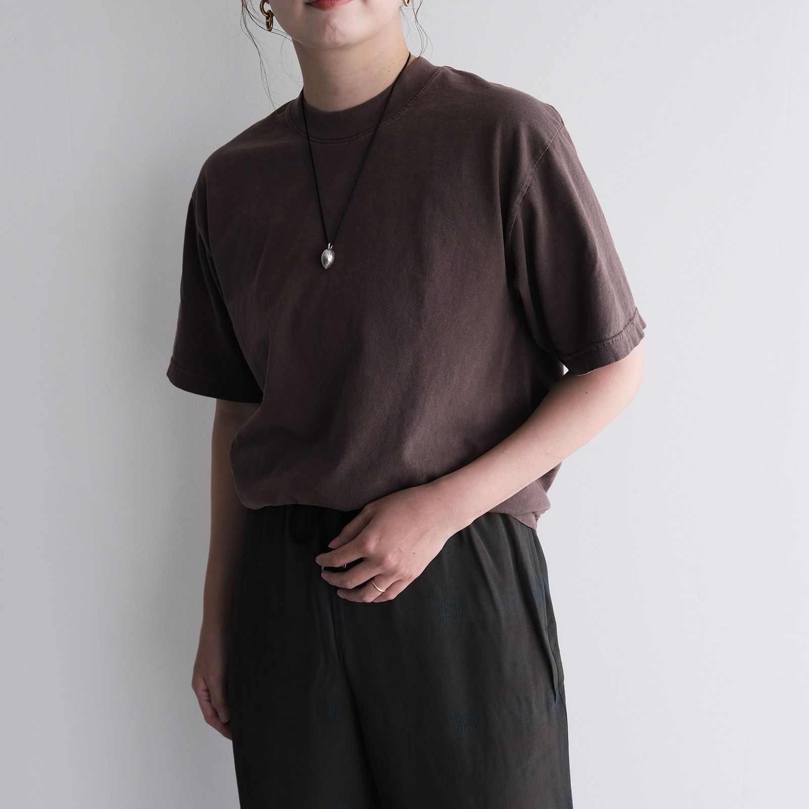 MINE Duct Tape T-Shirt / White Label STACK STORE 10th Anniversary Limited Color -Tシャツ-（PD Brown / ピグメントダイ ブラウン）